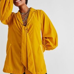 Free People Yellow Midi Dress
